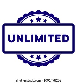 Unlimied seal template. Vector element with clear design for stamps and watermarks.