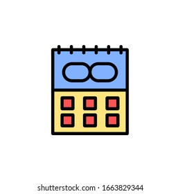 unlimited access icon. online learning icon. perfect for application, web, logo and presentation template. icon design filled line style