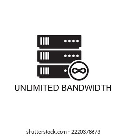 unlimited bandwidth icon , web icon
