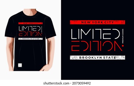 UNLIMITED CONCEPT typography graphic design, for t-shirt prints, vector illustration.BROOKLYN-NYC. 