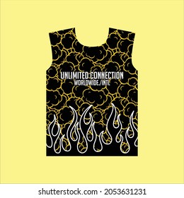 unlimited connection pattern tshirt design