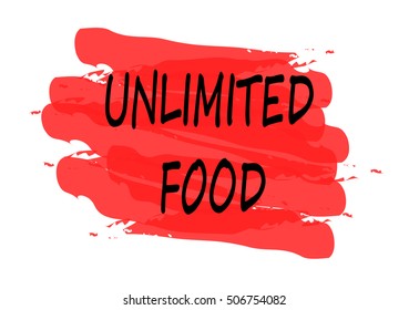 Unlimited Food Vector Card