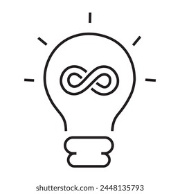 Unlimited inspiration icon vector design

