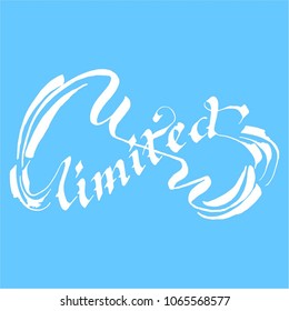 Unlimited lettering calligraphy