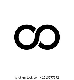 Unlimited limitless symbol simple vector