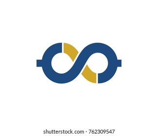 Unlimited money logo vector