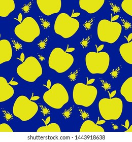 unlimited patterns or seamless patterns that have apple images, with a beautiful blend of colors