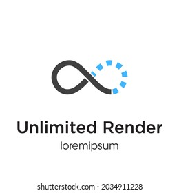 Logo de Render ilimitado o diseño de plantillas de símbolos