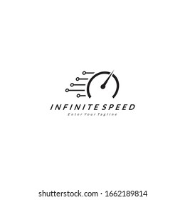 Unlimited Speed Logo Design For The Racing Logo