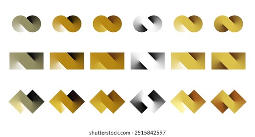 Unlimited swap ribbon line icon design. S logo cloud shape of gradient strip swirl into double loop. 8 march infinite connect symbol. 3d spin tile, square block for bank care, mobius circle wave link.