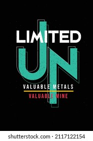 Unlimited t shirt design, vector illustration artistic element retro art, to be great, brooklyn, increase, urban, sport division, underground, freedom, nyc.