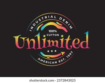 unlimited typography design design tee for t shirt