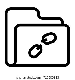 unlink folder icon