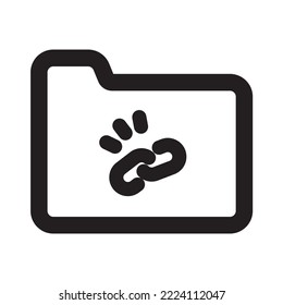 Desvincular el estilo de icono de contorno de carpeta