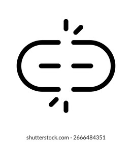 Unlink Icon Vector Symbol Design Illustration