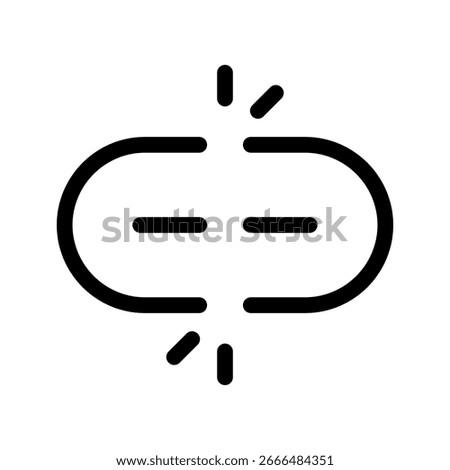 Unlink Icon Vector Symbol Design Illustration