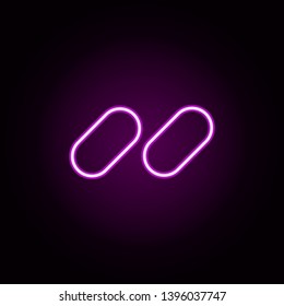unlinked neon icon. Elements of Minimal universal theme set. Simple icon for websites, web design, mobile app, info graphics