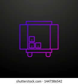 unload goods car nolan icon. Elements of logistics set. Simple icon for websites, web design, mobile app, info graphics
