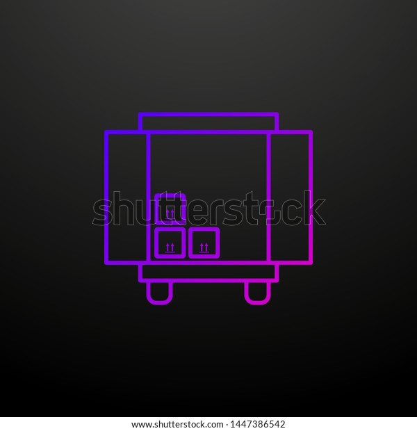 unload\
goods car nolan icon. Elements of logistics set. Simple icon for\
websites, web design, mobile app, info\
graphics