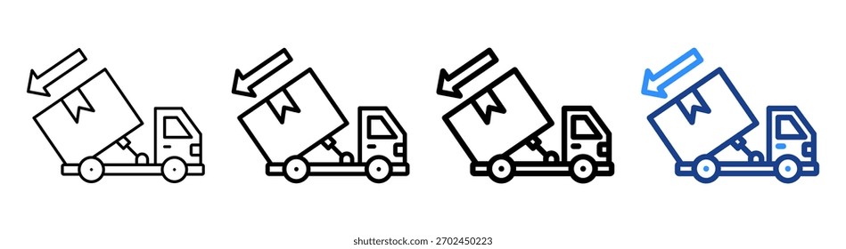 Conjunto de Colección de contorno diferente de Icon Unload