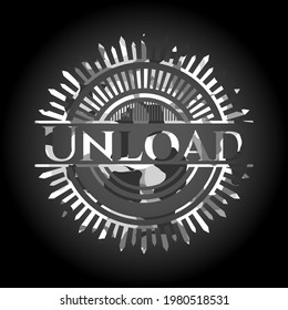 Unload on grey camo pattern 