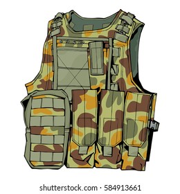 unloading colored camouflage