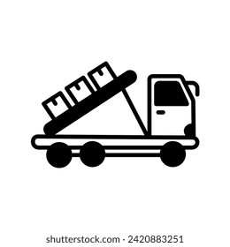 descargando icono de acoplamiento con ilustración de material vectorial de fondo blanco