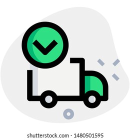 Unloading of shipping items from box truck