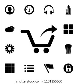 unloading from a trolley icon. web icons universal set for web and mobile