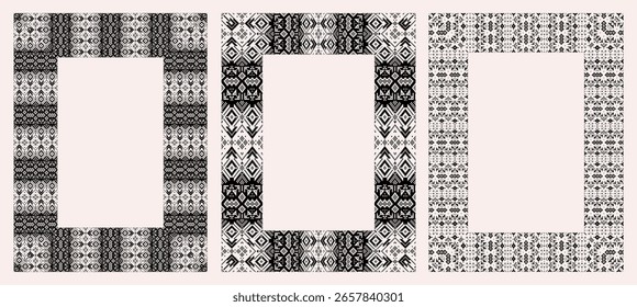 Desbloquea marcos de patrones palestinos auténticos y tradicionales. Este versátil conjunto ofrece diseños intrincados y elegantes, añadiendo riqueza cultural y belleza atemporal a sus proyectos.