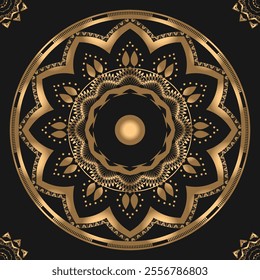 Unlock the Beauty of Mandala Art: Stunning Gold Patterns on Black Canvas