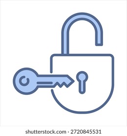 Desbloquear la Ilustración vectorial Blue Icon