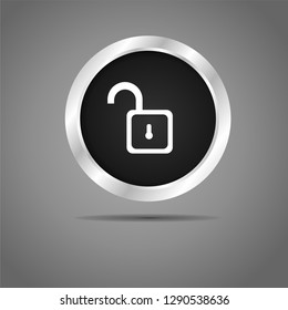 unlock button black icon 22
