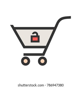 Unlock Cart Icon