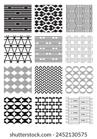 Unlock creativity with this collection of 12 unique pattern variations.