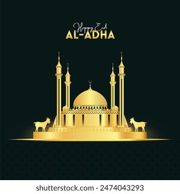 Unlock creativity this Eid al-Adha with our editable vector card design! Perfect for personalized messages, celebrate with style and elegance