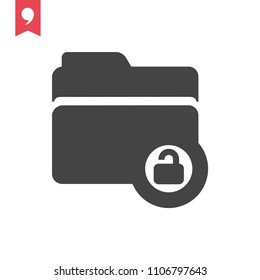 unlock folder icon