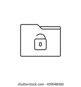 Unlock folder icon