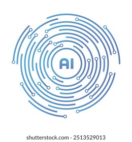Unlock the Future of Technology with AI Iconography!. world of Artificial Intelligence with this unique and visually captivating AI icon. symbol of the future of innovation,Vector illustration concept