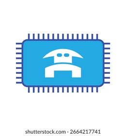 Unlock the Future of Technology with AI Iconography!. world of Artificial Intelligence with this unique and visually captivating AI icon. symbol of the future of innovation,Vector illustration concept