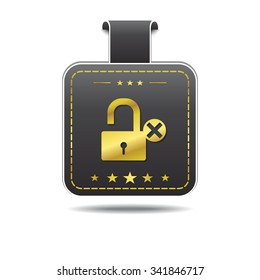 Unlock golden Vector Icon Design