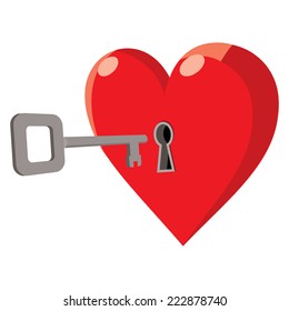 unlock heart with a key