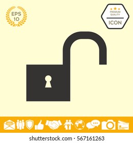 Unlock icon