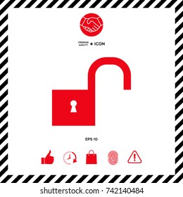 Unlock icon