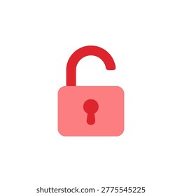 Unlock Icon Containing open lock, access granted, security open, and privacy icon. Solid icon