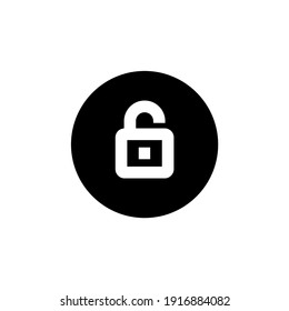 Unlock icon. Editable stroke. simple illustration mobile concept app line icon and web design. Editable stroke. Design template vector