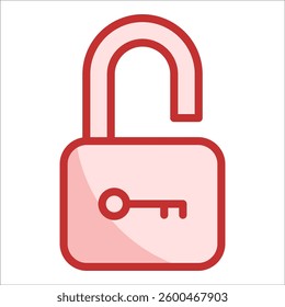 Unlock Icon Element For Design