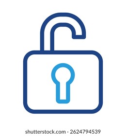 Desbloquear elemento de icono para el diseño