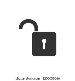 Unlock. Icon Flat