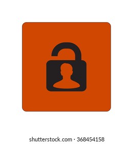 Unlock icon. Flat design style. Vector EPS10 
